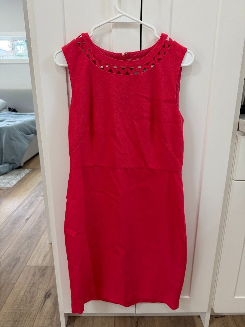 LOFT Pink Dress Size 8 Lightly Worn